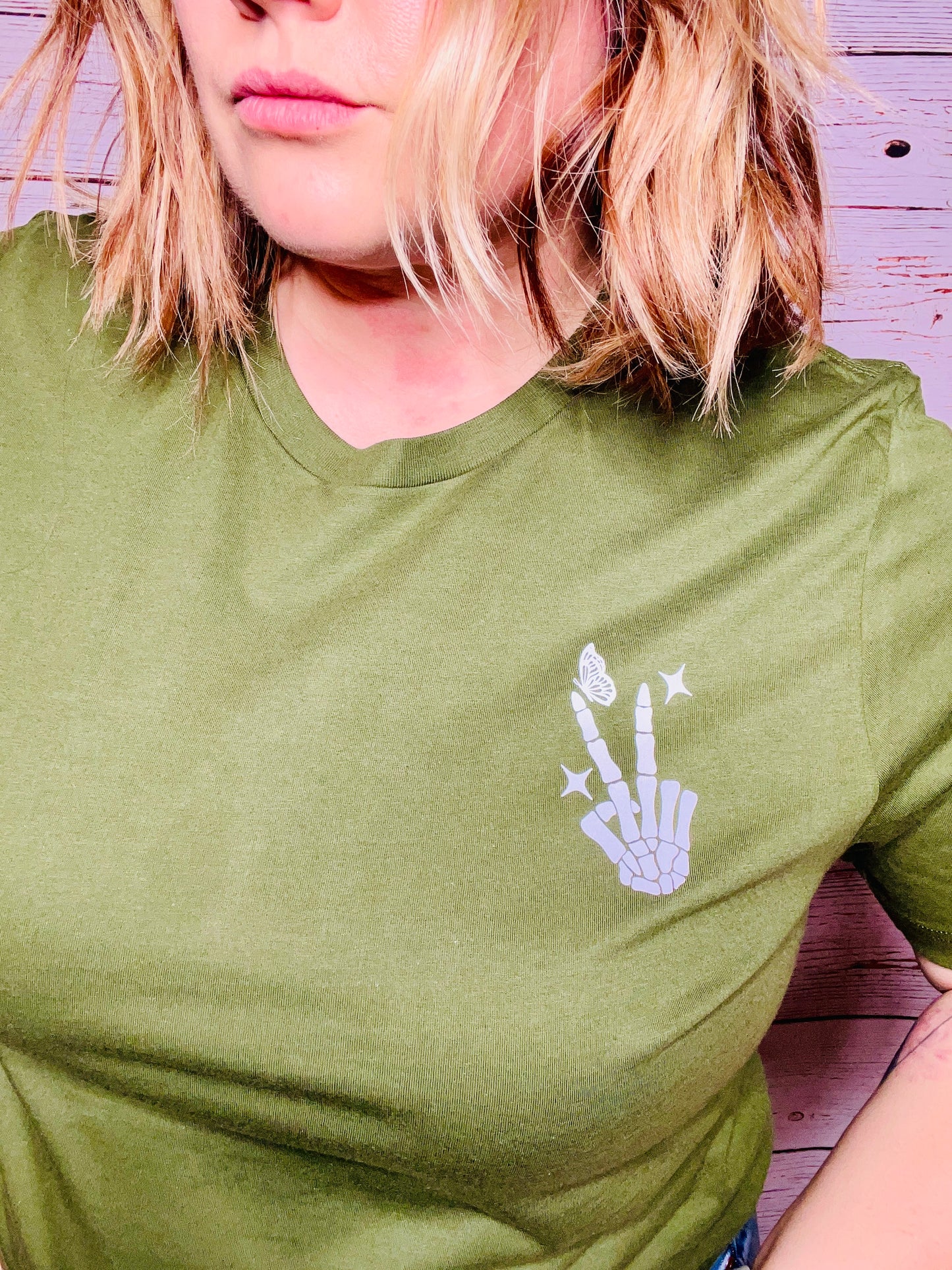 MILE HIGH ANXIETY CLUB: Unisex T-shirt in OLIVE