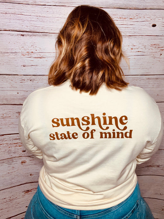 SUNSHINE STATE OF MIND: Unisex Ivory Long Sleeve T-shirt